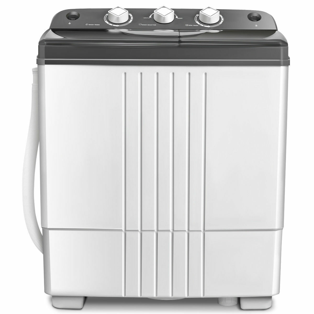 20lbs Compact Mini Portable Twin Tub Washing Machine Washer Spain Spinner gallery