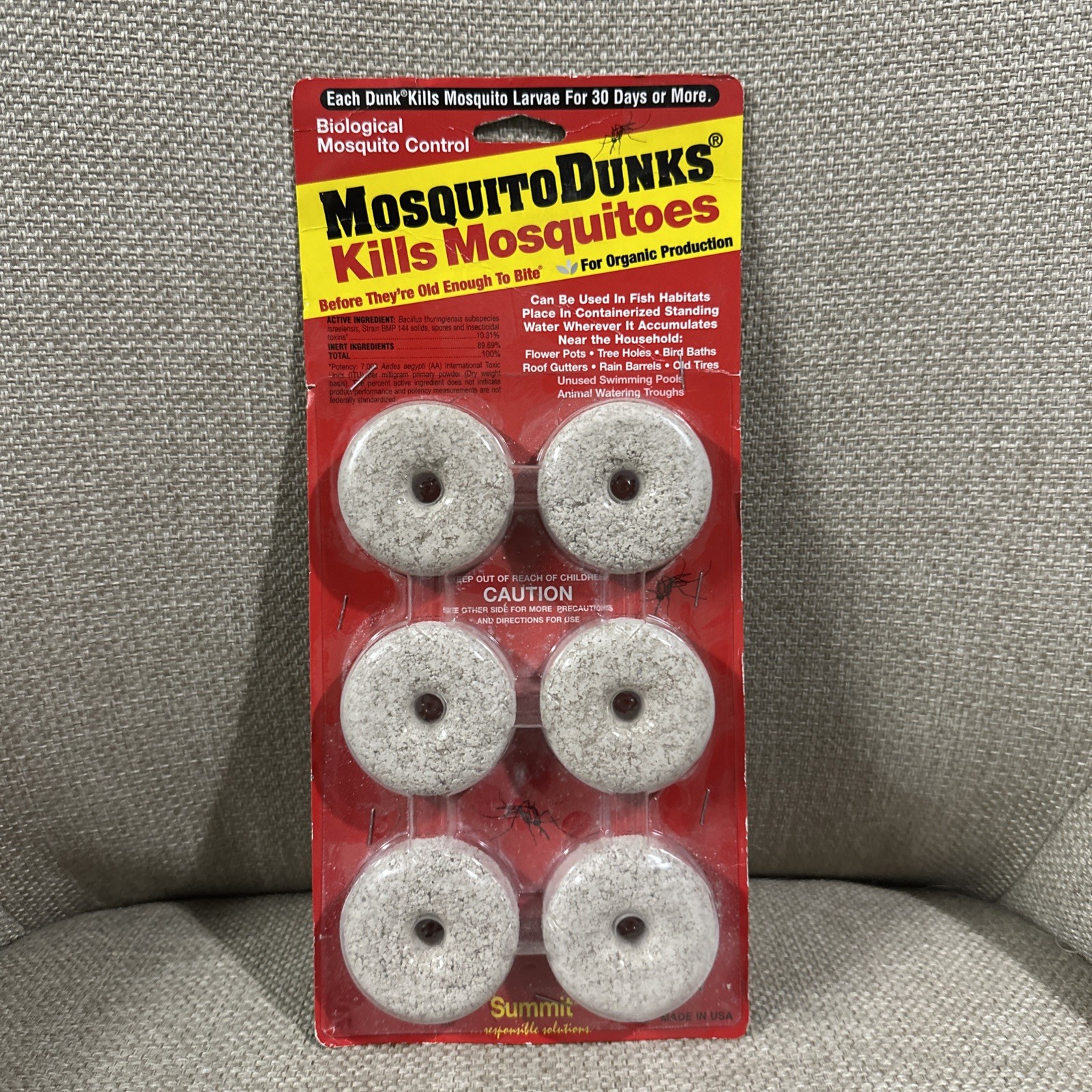 Summit Mosquito Dunks Floating Pod Kill Biologically Safe Method 6 pack gallery