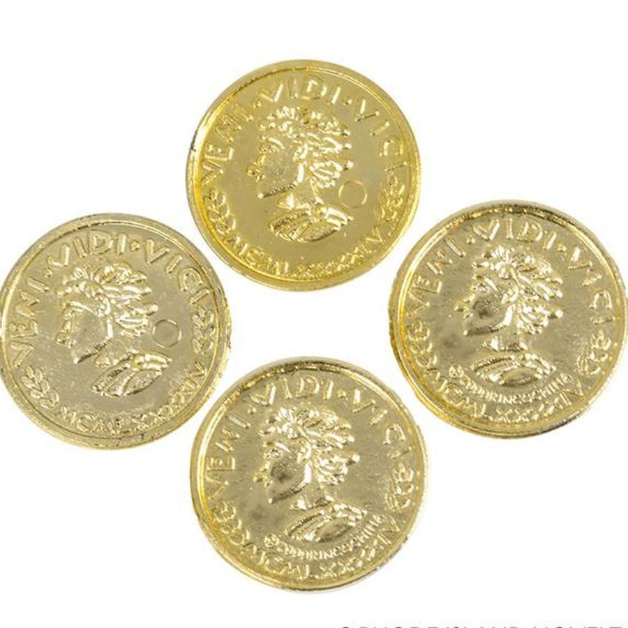 3600 PLASTIC GOLD COINS PIRATE TREASURE CHEST PLAY MONEY BIRTHDAY PARTY FAVORS gallery