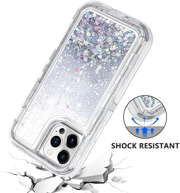 For iPhone 7 8 Plus XR Pro Max 11 12 13 14 Liquid Glitter Shockproof Case Cover gallery