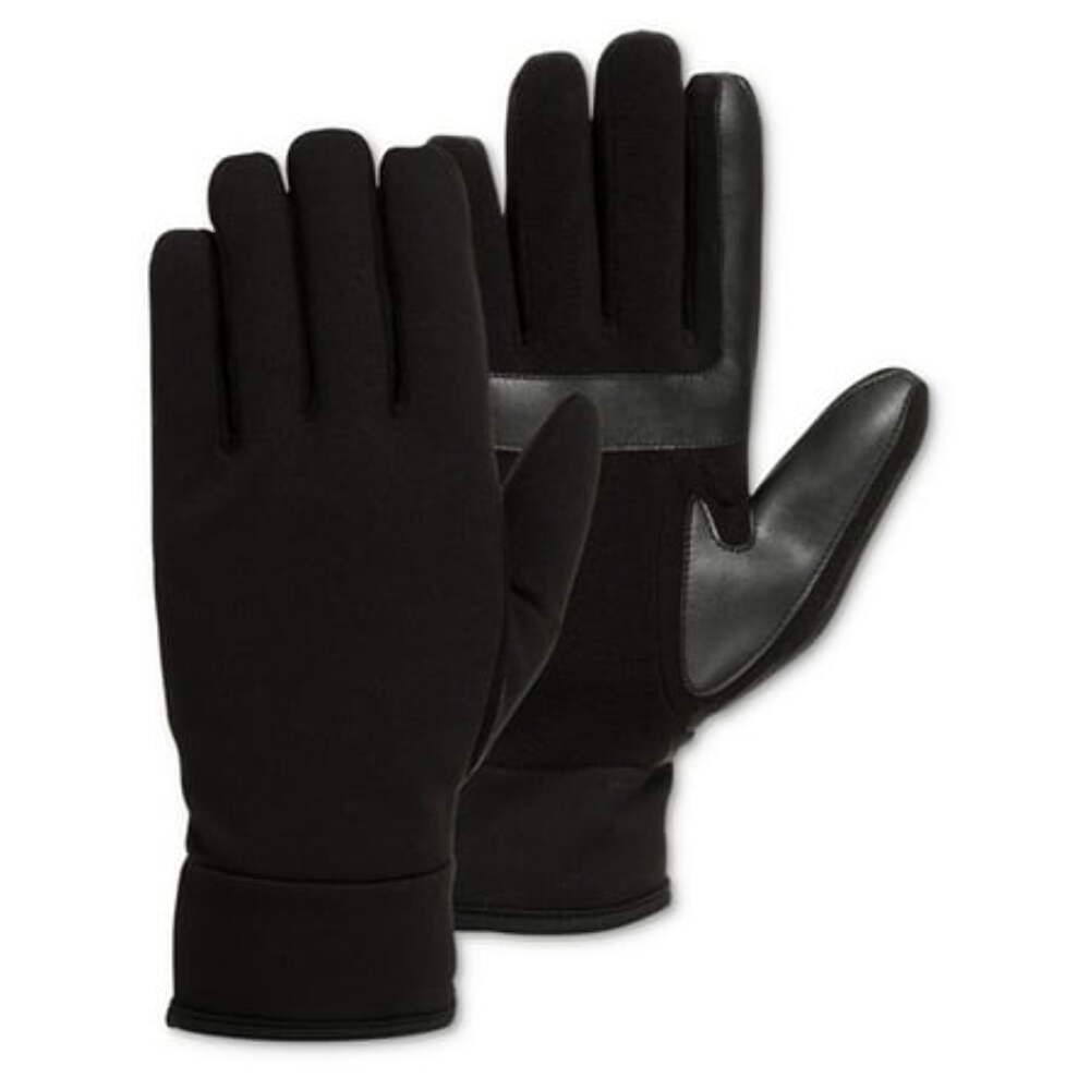 Isotoner Signature Men s Tech Stretch Gloves Black Size Large gallery