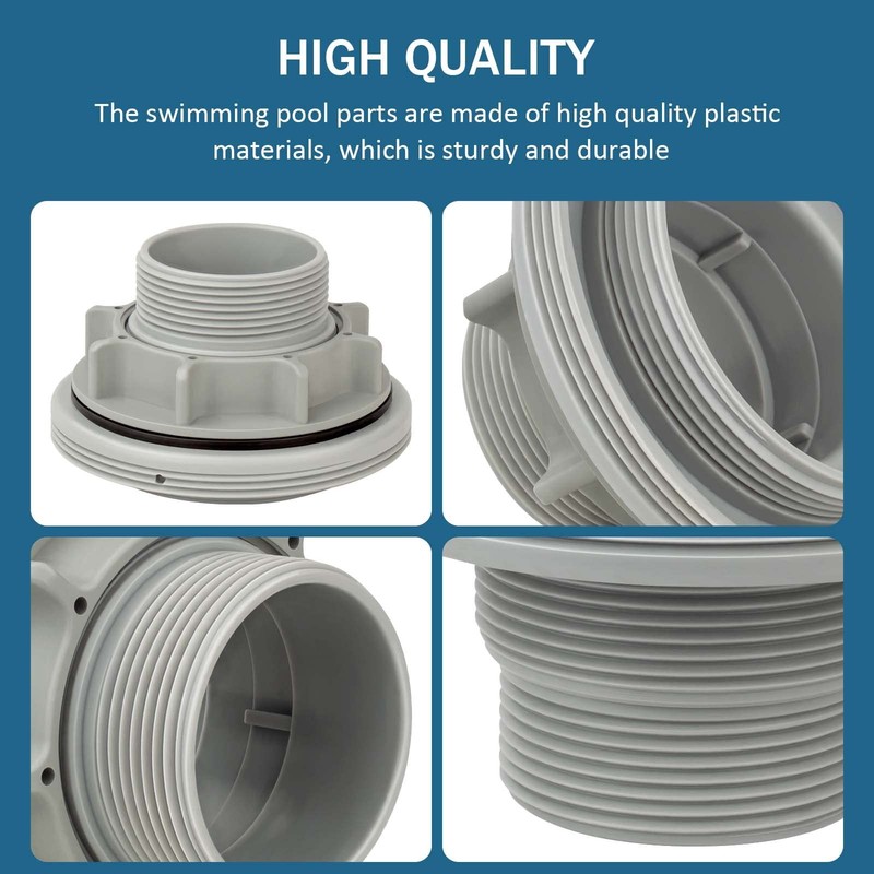 Pool Threaded Strainer Connector Kit, for Intex Above Ground Swimming Pool Hose gallery