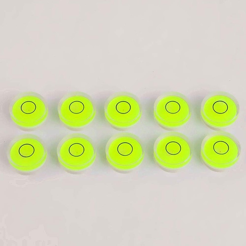 10pcs Bubble Spirit Level Degree Mark, 10x6mm Mini Circular Bullseye Level Incli gallery