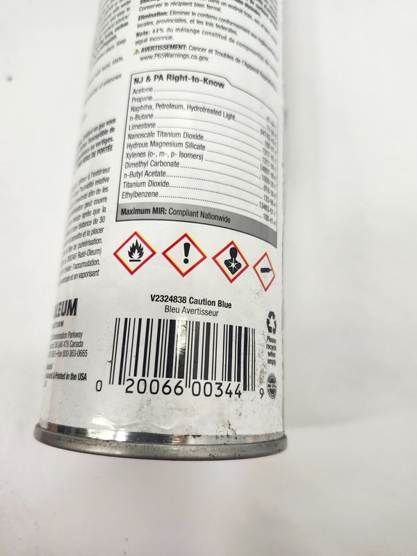 Inverted Marking Paint, 15 oz., Caution Blue, Solvent gallery