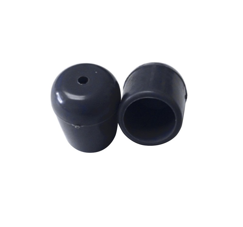 Replacement Folding Chair Tips 25 Pack Black 3/4 in Round PVC Tubular Leg Caps gallery