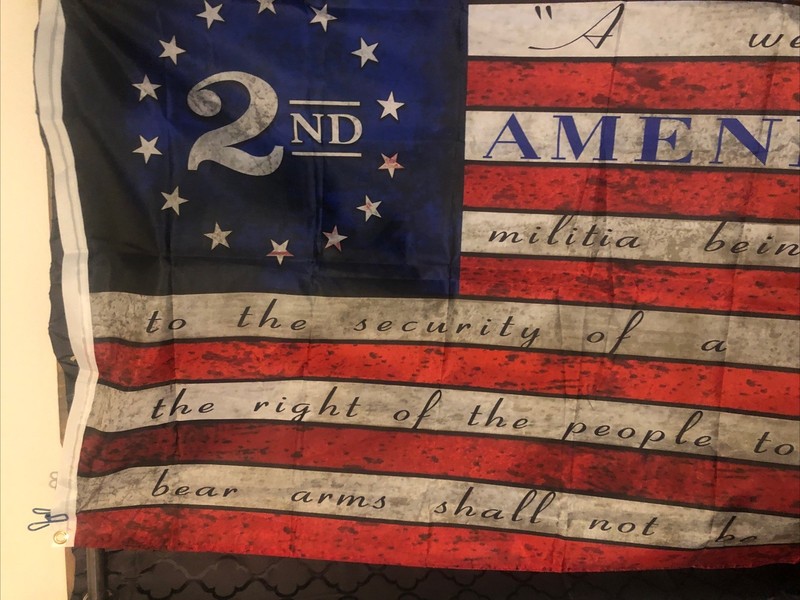 2nd Amendment American Flag. 36x60 Inches. New In Package gallery