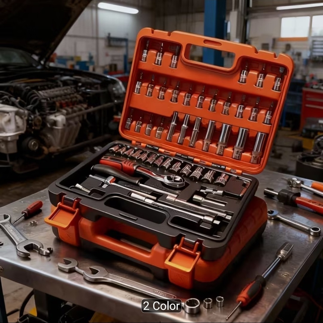 52pcs Professional Tool Set ~ Multi-functional Toolbox for Home, Shop, Office gallery