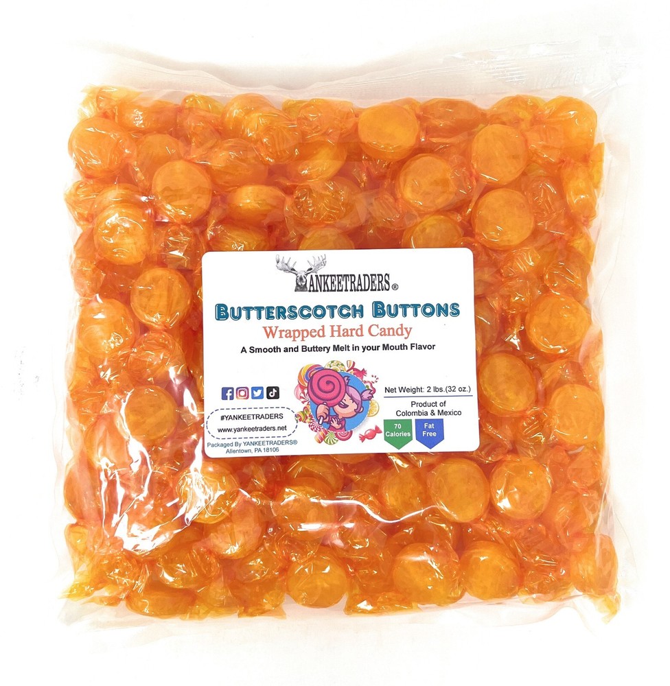Butterscotch Discs Hard Candy(Various Sizes)~ YANKEETRADERS® ~FREE SHIPPING