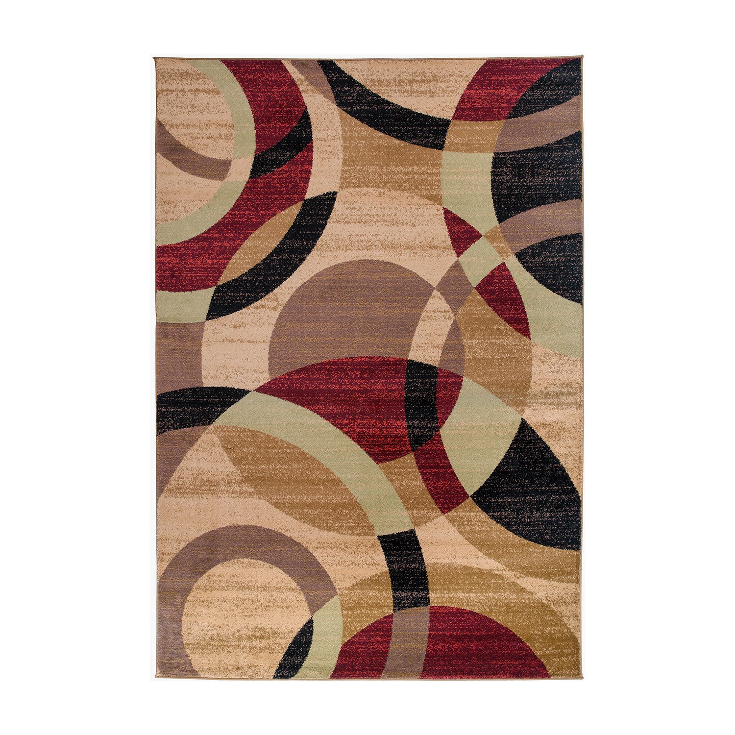 Rugshop Area Rug Modern Geometric Circles Carpet for Living Room Bedroom Rugs gallery