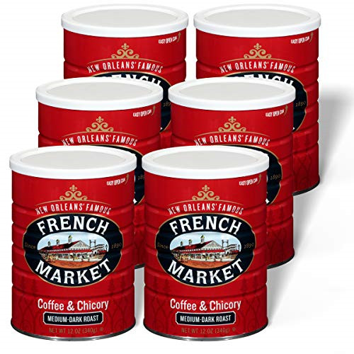 French Market Coffee, Coffee and Chicory, Medium-Dark Roast Ground Coffee, 12 of gallery
