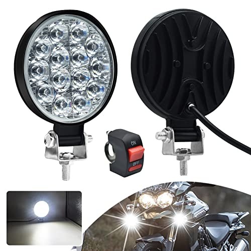 2Pcs 3.4'' Round Off Road Lights,14 LEDs 17w 3400LM LED Work Light with White gallery