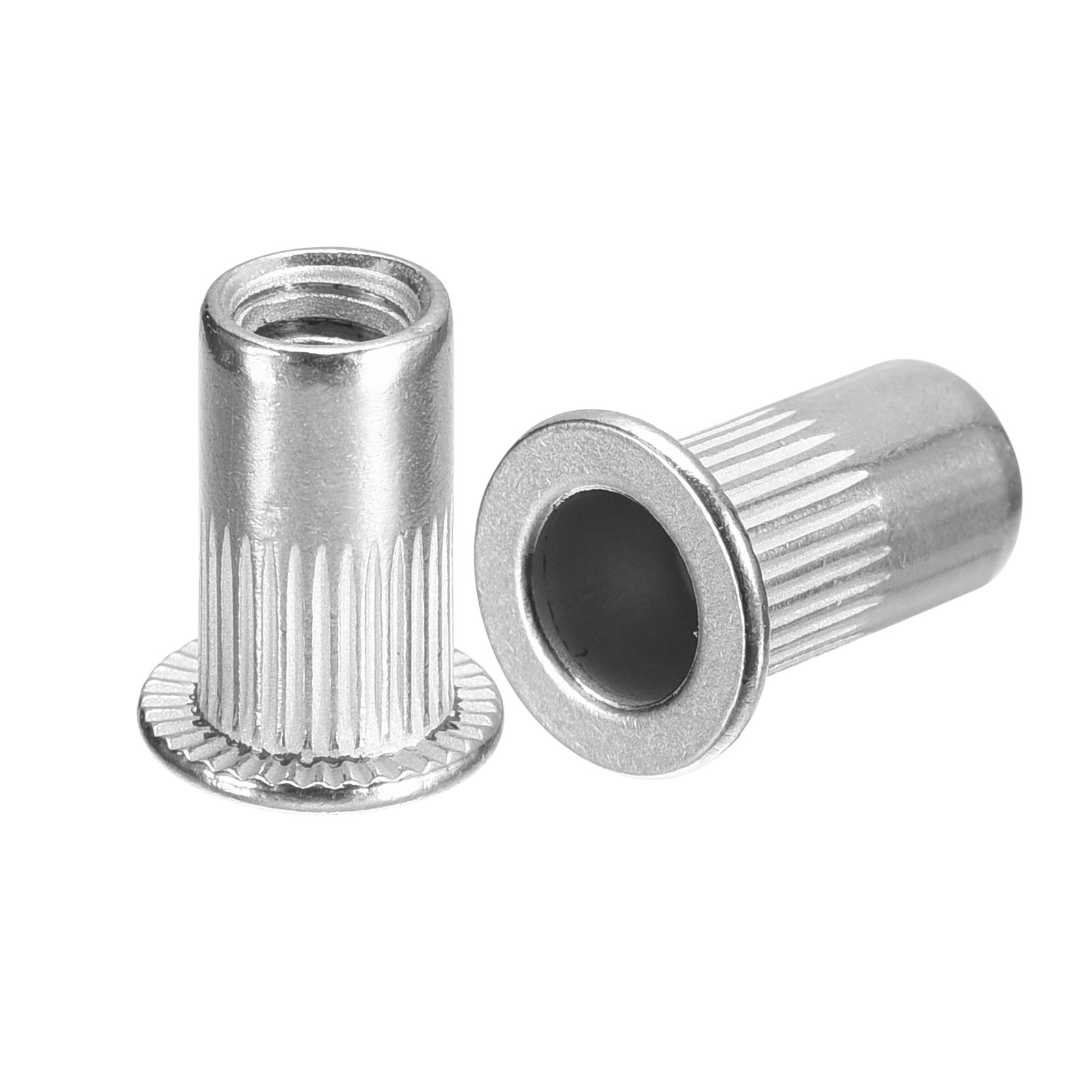 100pcs #10-32 Rivet Nuts 304 Stainless Steel Flat Head Threaded Insert Nuts gallery