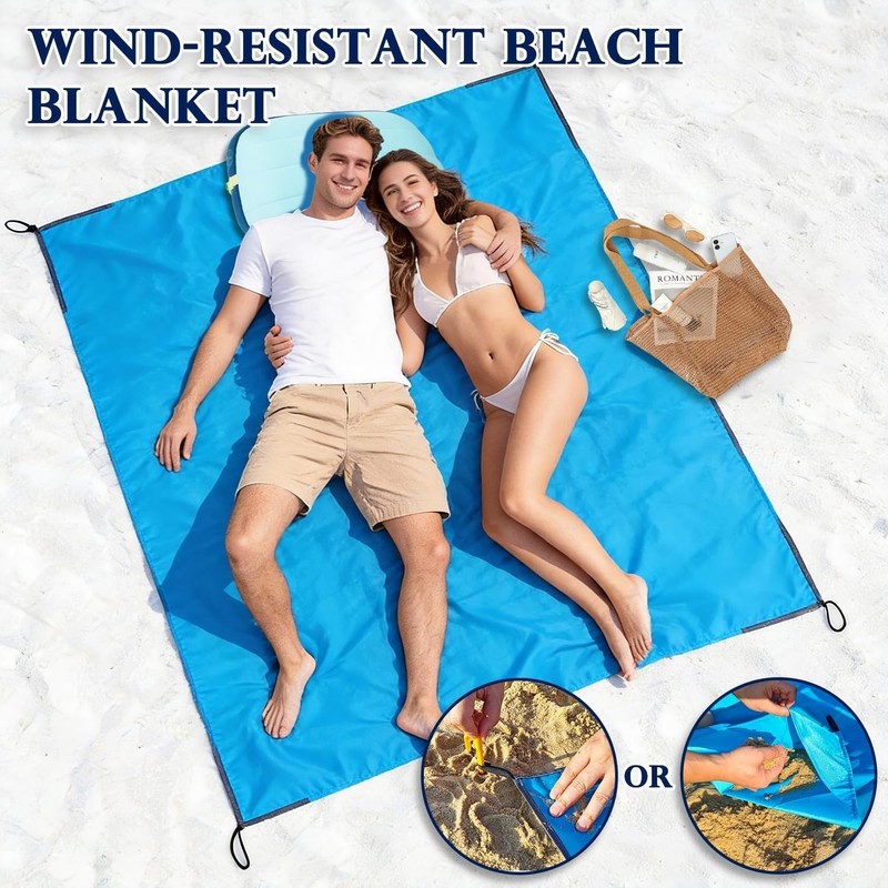 Extra Large Waterproof Picnic Blanket Foldable Camping Beach Mat Multi Colors gallery