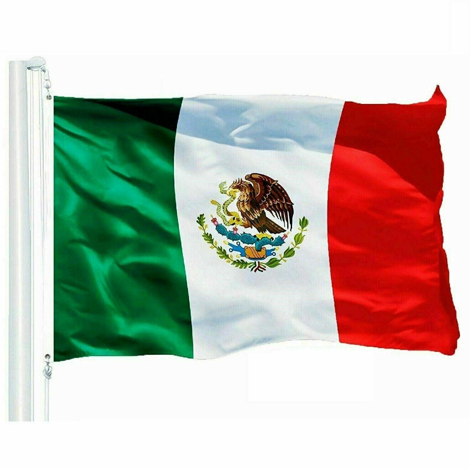 3x5FT MEXICO FLAG LARGE MEXICAN LATIN LATINO bandera mexicana cinco de mayo gallery