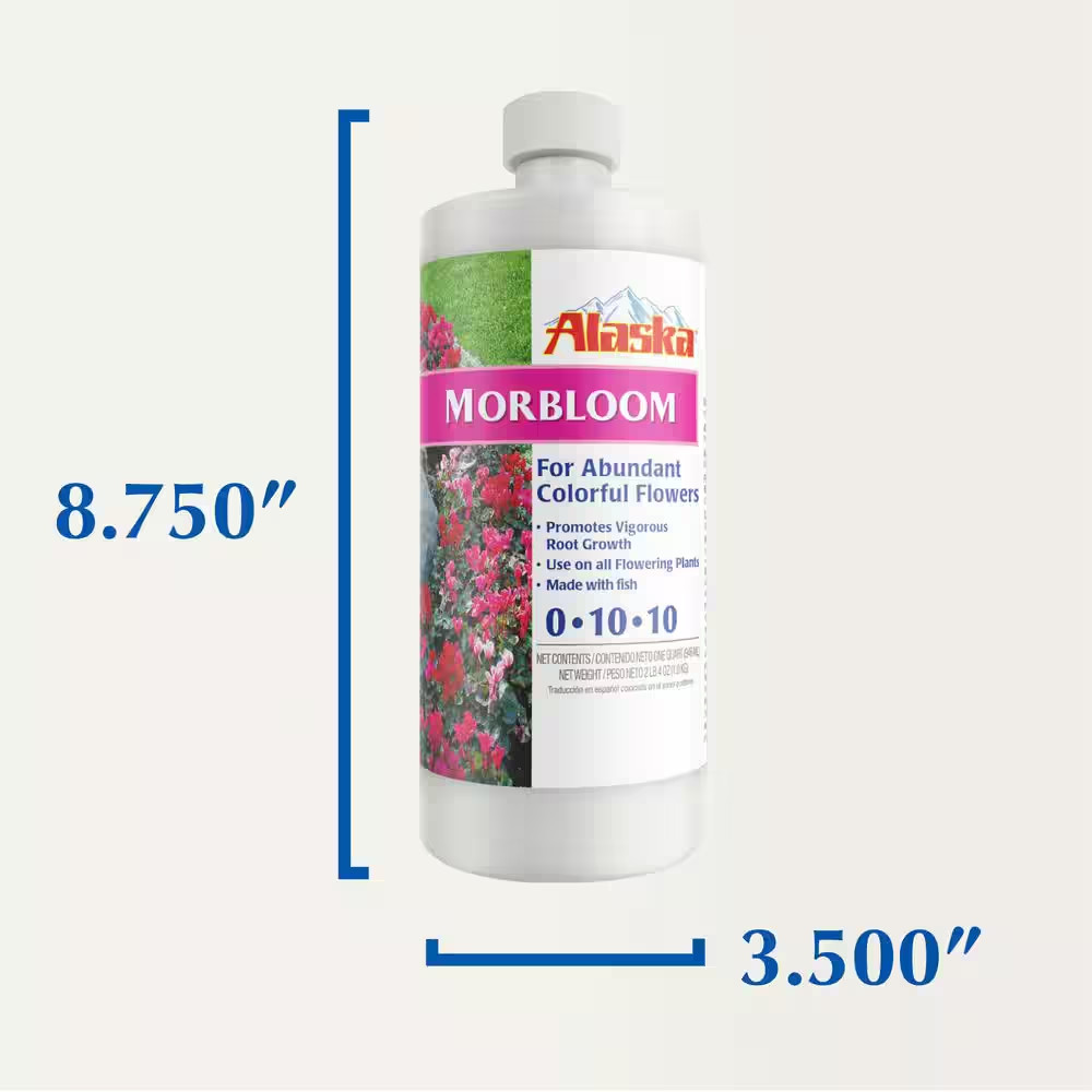 Alaska Morbloom 32 oz. (1 qt.) Liquid Flowering Plant Food Fertilizer Concentrat gallery