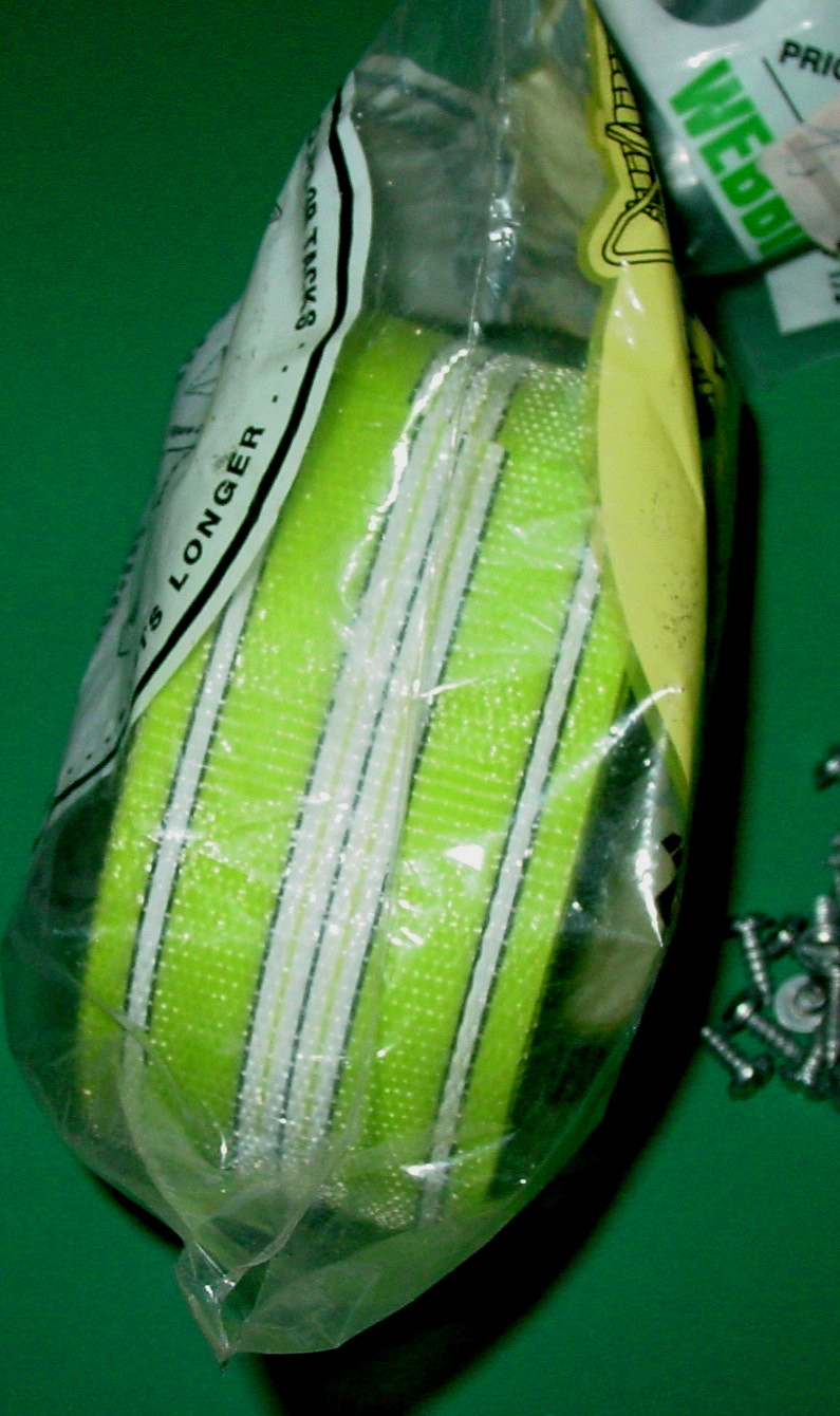 Wellington Webbing Kit Lawn Lounge Chair Vintage Neon Green Stripes 72' NOS USA gallery