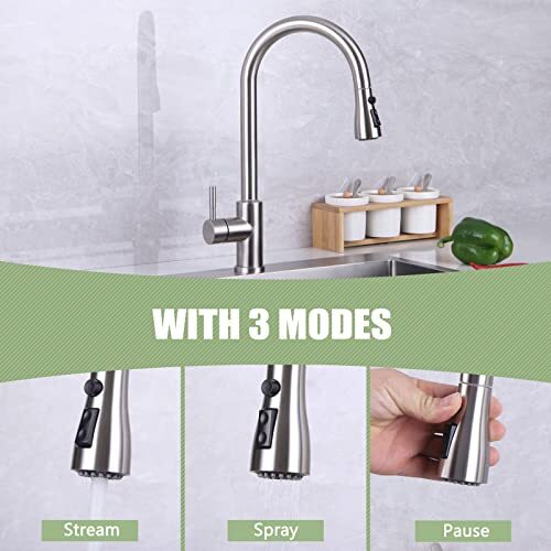 Kitchen Faucet Head Replacement Spray Head Chrome, Pull Down Hose Sprayer Nozzle gallery