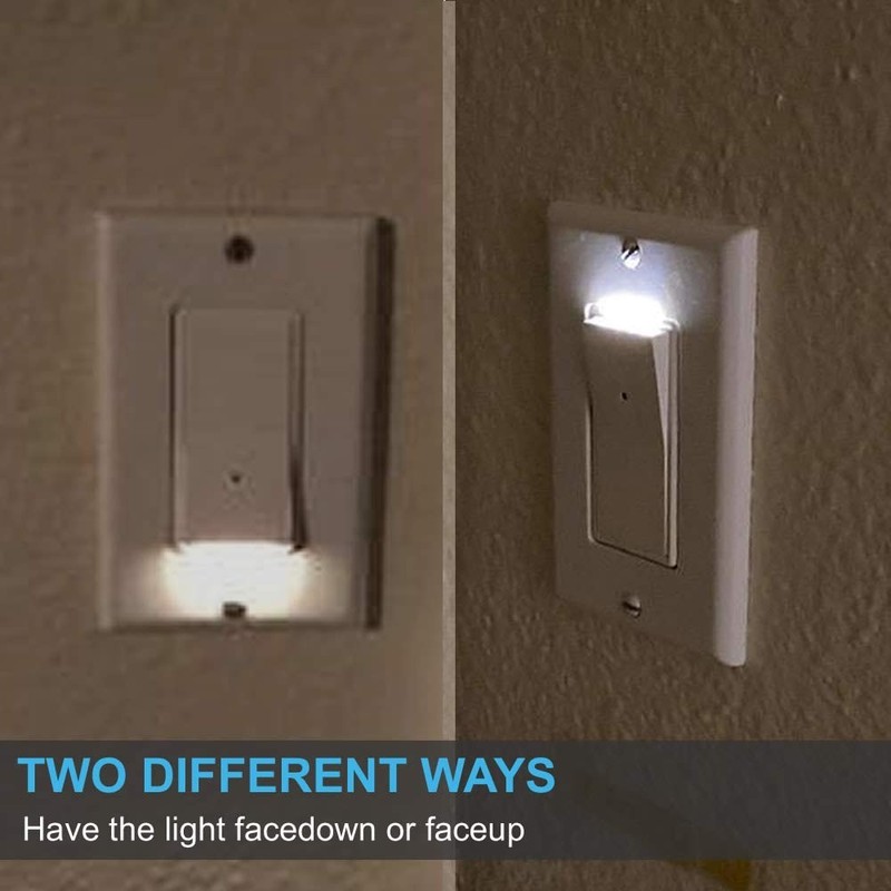 4 Pack Illuminated Light Switch, Lightswitch W LED Night Light, Automatic On/Off gallery