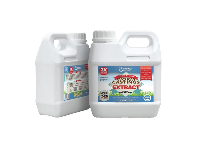 Premium Worm Casting Tea Extract (1 Liter / 32 oz) - Organic - Made Fresh Weekly gallery