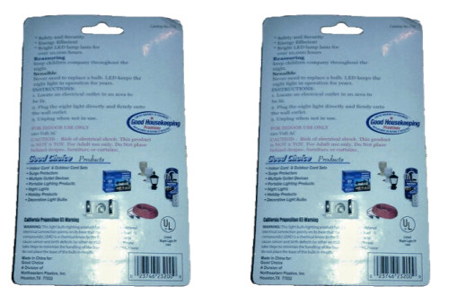 (2) Night Light LED Security Hallway Bedroom Kitchen Accent Long Life 1 gallery