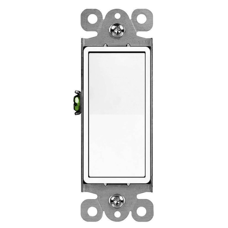 40 Pack 15A Decorator Paddle Rocker Switch Single Pole ON/OFF Wall Switch White gallery