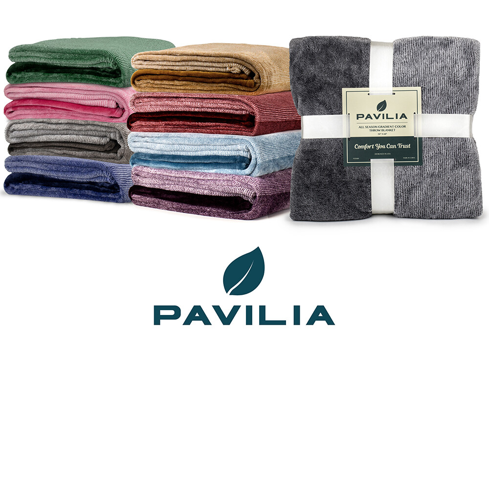 Gradient Ombre Fleece Throw Blanket Soft Plush Accent Decorative Bed Blanket gallery