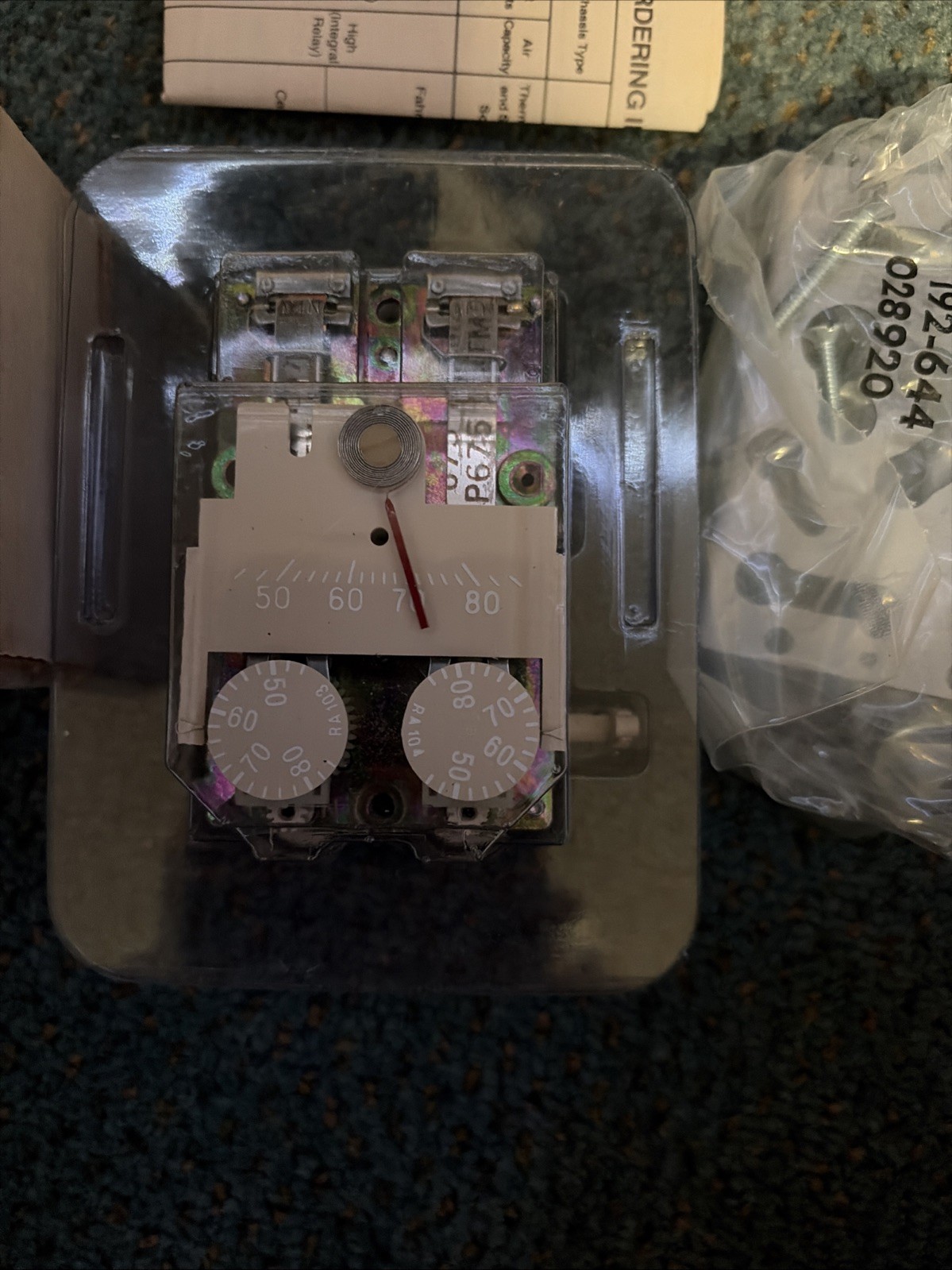 NEW IN BOX POWERS THERMOSTAT TH 19X FREE ENERGY BAND 028606 45-85F (WL26-2) gallery