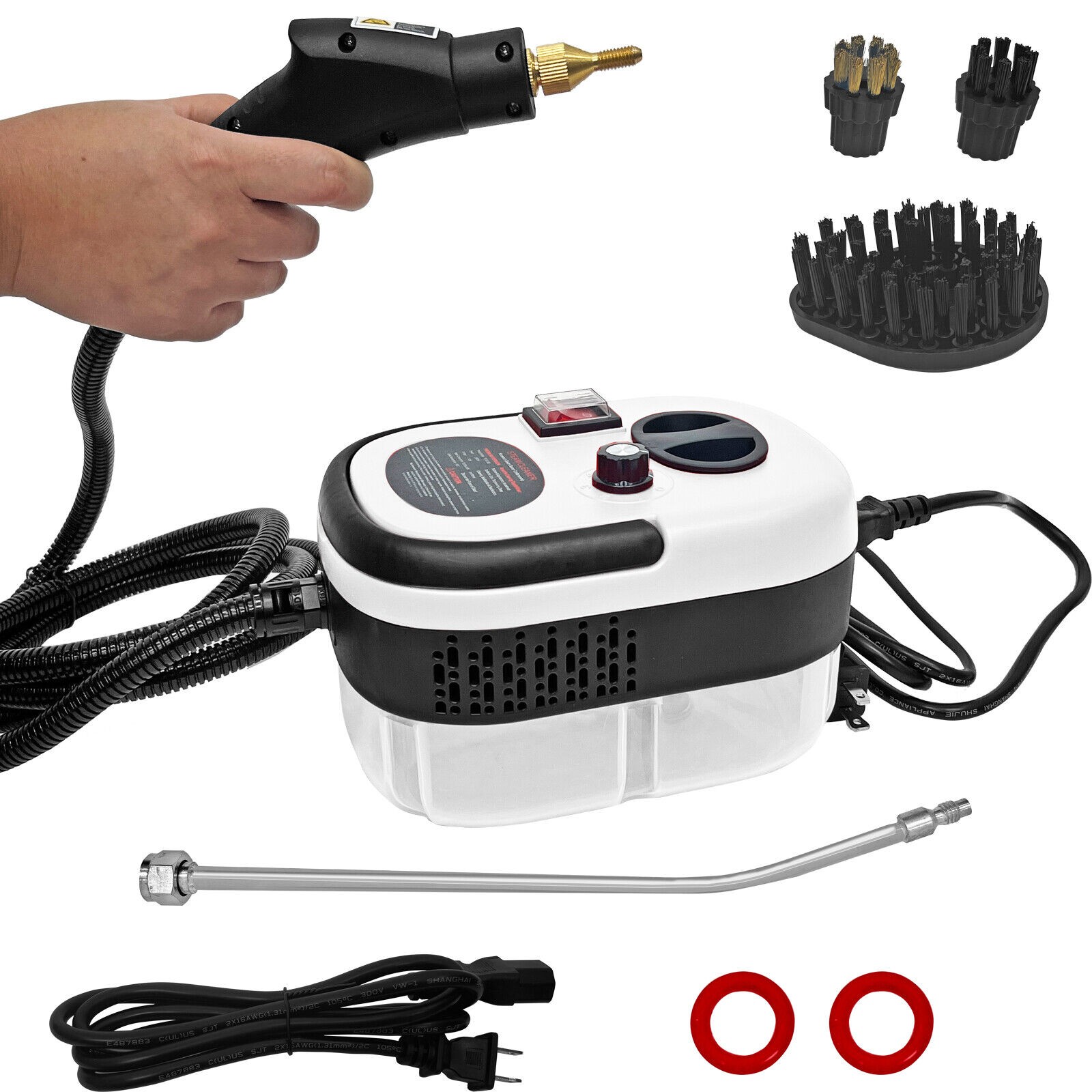 Steam Cleaner 15s Heat-Up 2500W Handheld Steamer, 20pcs Accessories for Cleaning gallery