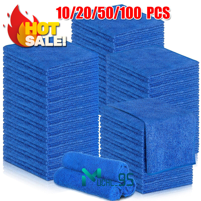 10~100x Microfiber Cleaning Cloth No-Scratch Rags Car Polishing Detailing Towel gallery