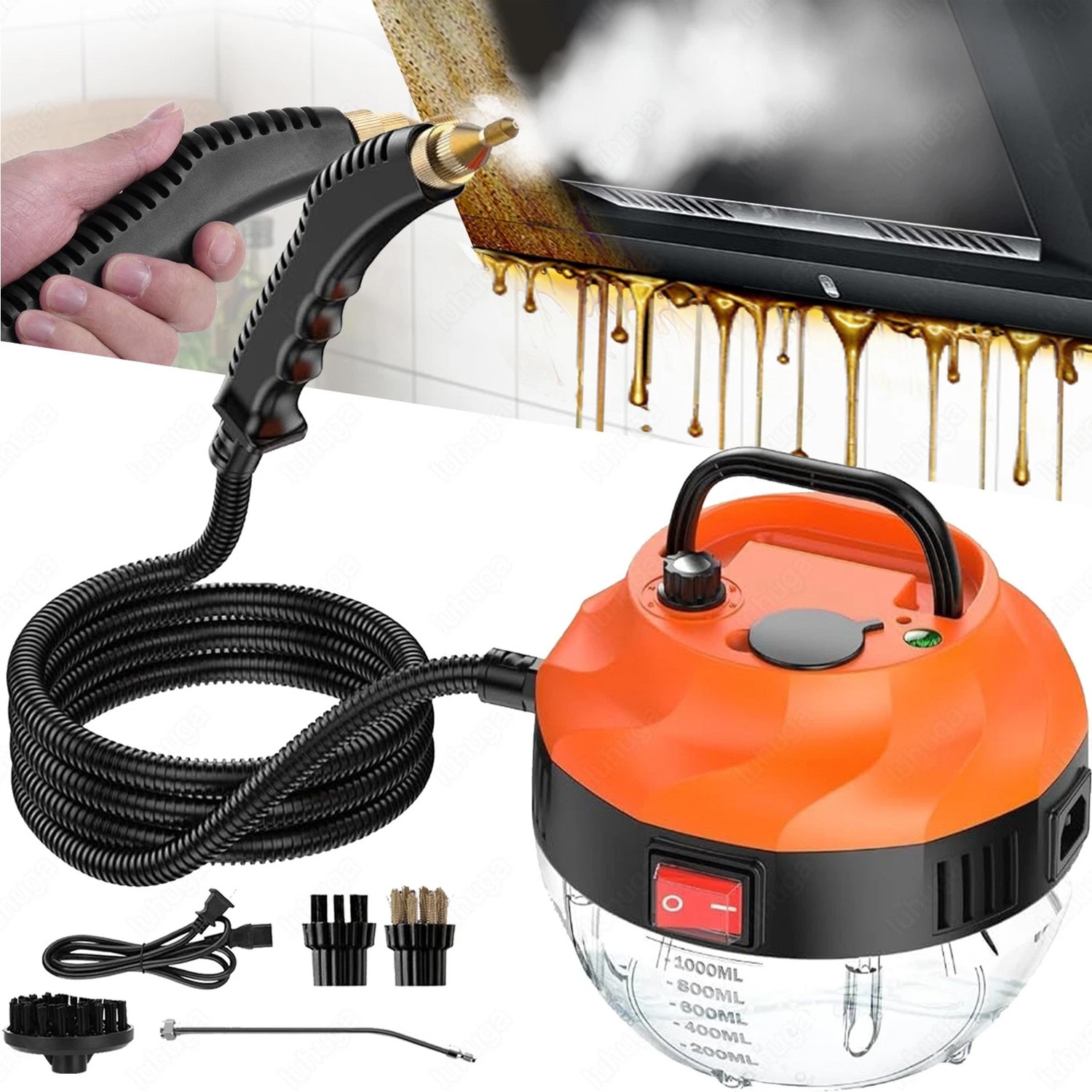 3800W/2500W High-Pressure Steam Cleaner Machine for Household & Car Cleaning gallery