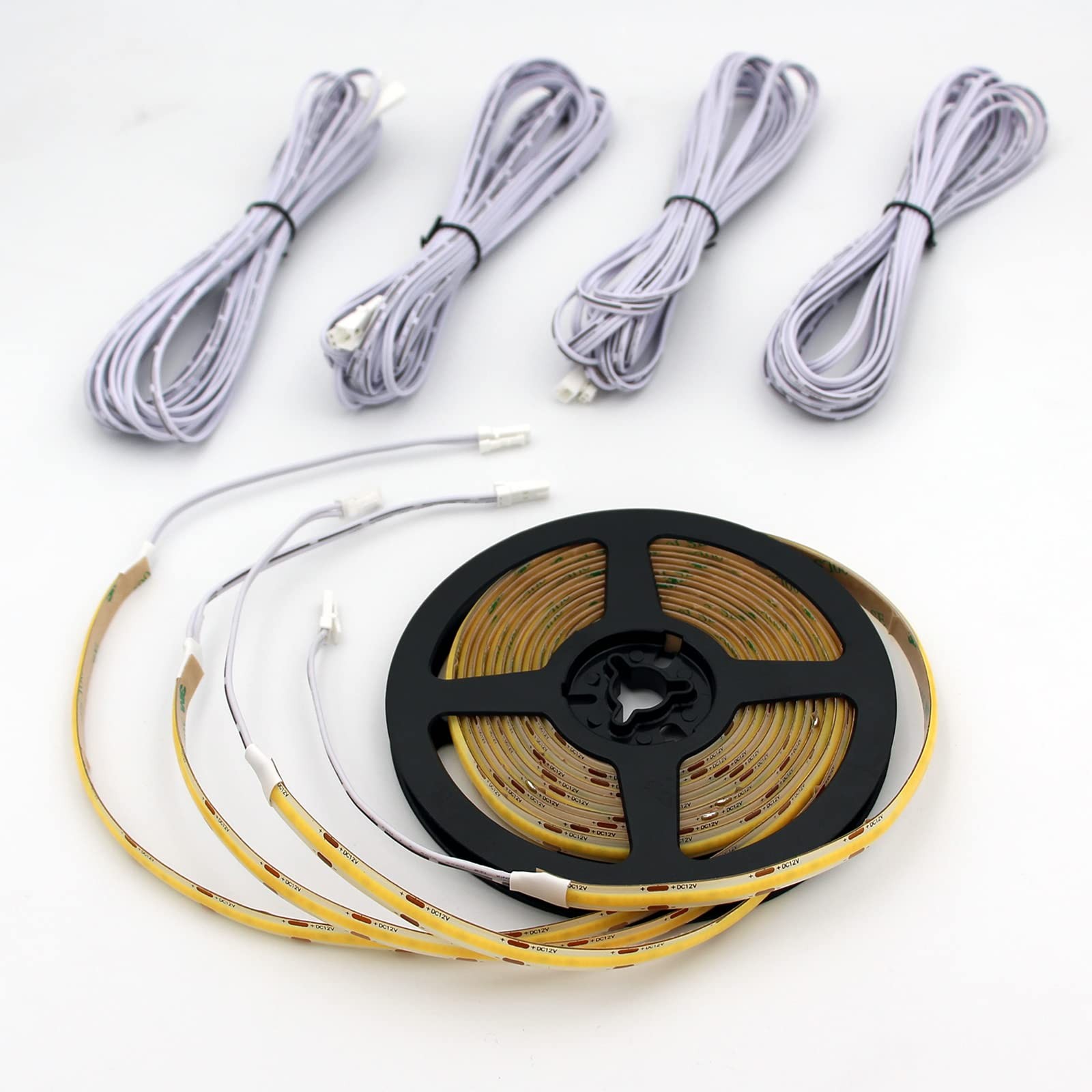 4 PCS 40 Inch Cuttable COB LED Strip Lights 16.4FT Cable Warm White 3000K gallery