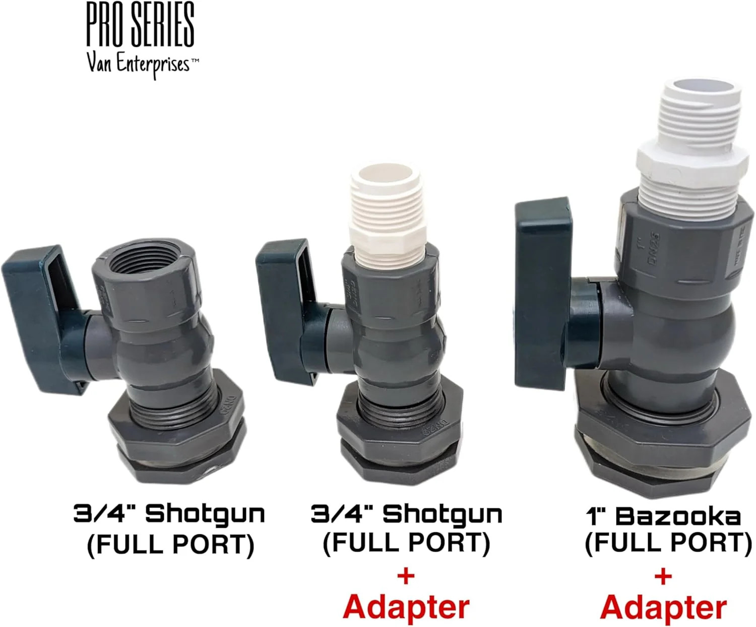 Rain Barrel Spigot Kit - 3/4" PVC Full Port Ball Valve with Bulkhead Fitting +Ho gallery