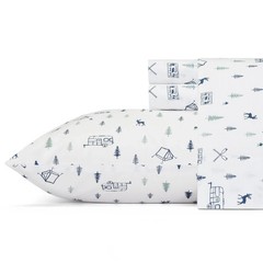 Eddie Bauer – Full Sheets, Cotton Percale Bedding Set, Crisp Cool Home Decor,