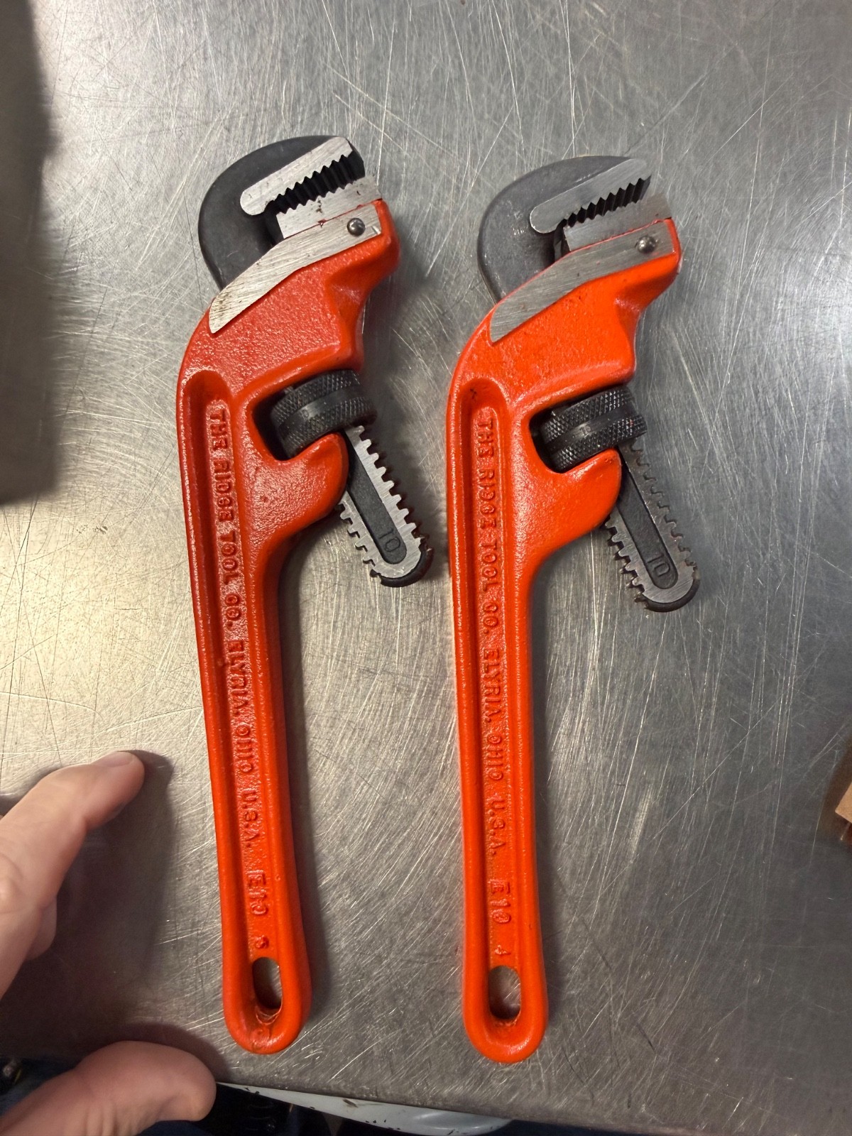 LOT OF 2 Ridgid E-10 Offset Pipe Wrench 31060 10”/250mm BRAND NEW Original Box gallery