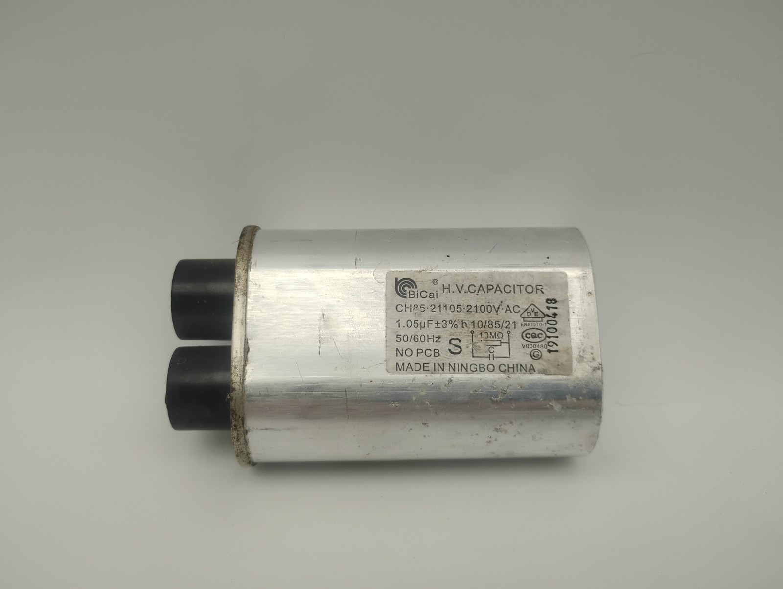 Genuine GE Hotpoint Microwave Capacitor WB27X10011 , ch85-21105 gallery