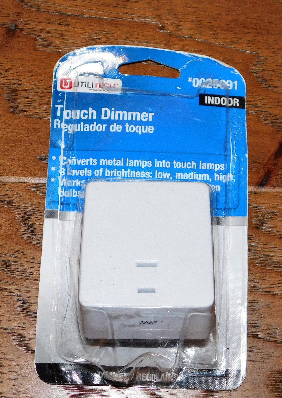 NEW Utilitech White Touch Dimmer Lamp Control #0025991 Metal Lamp 3 Levels gallery