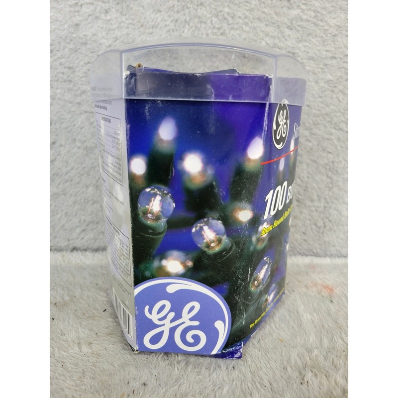 GE String-A-Long 100 Count Clear Button Lights Indoor Outdoor Lighting 28ft gallery