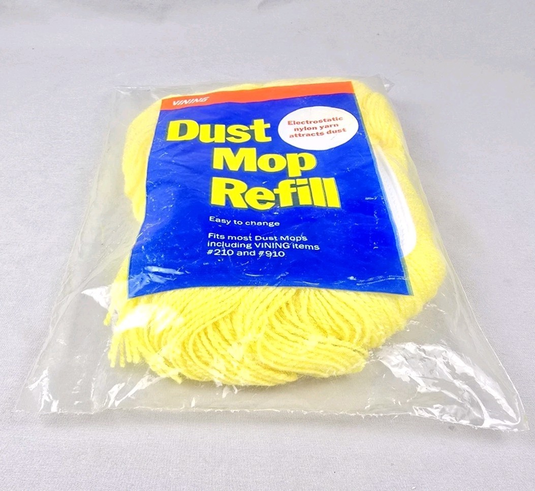 Vintage Vining Dust Mop Refill Fits Model #210 #910 Electrostatic Nylon Yarn NEW gallery