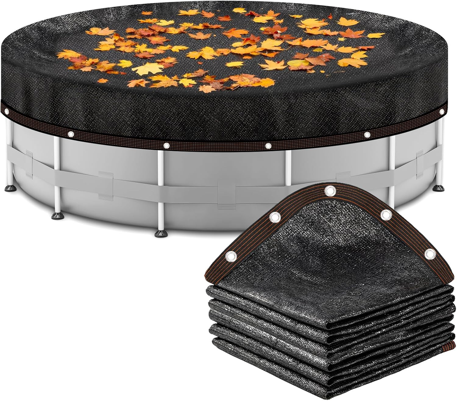 18Ft round Leaf Net Pool Cover for above Ground Pools,Mesh Cover to Catching Lea gallery
