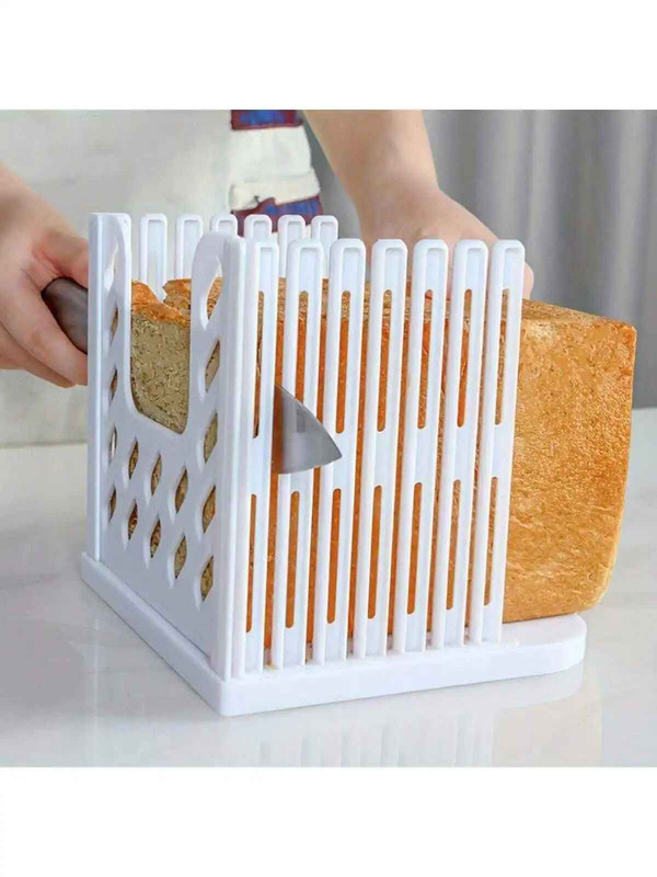 Foldable Bread Slicer Guide ABS Toast Loaf Cutter Adjustable gallery