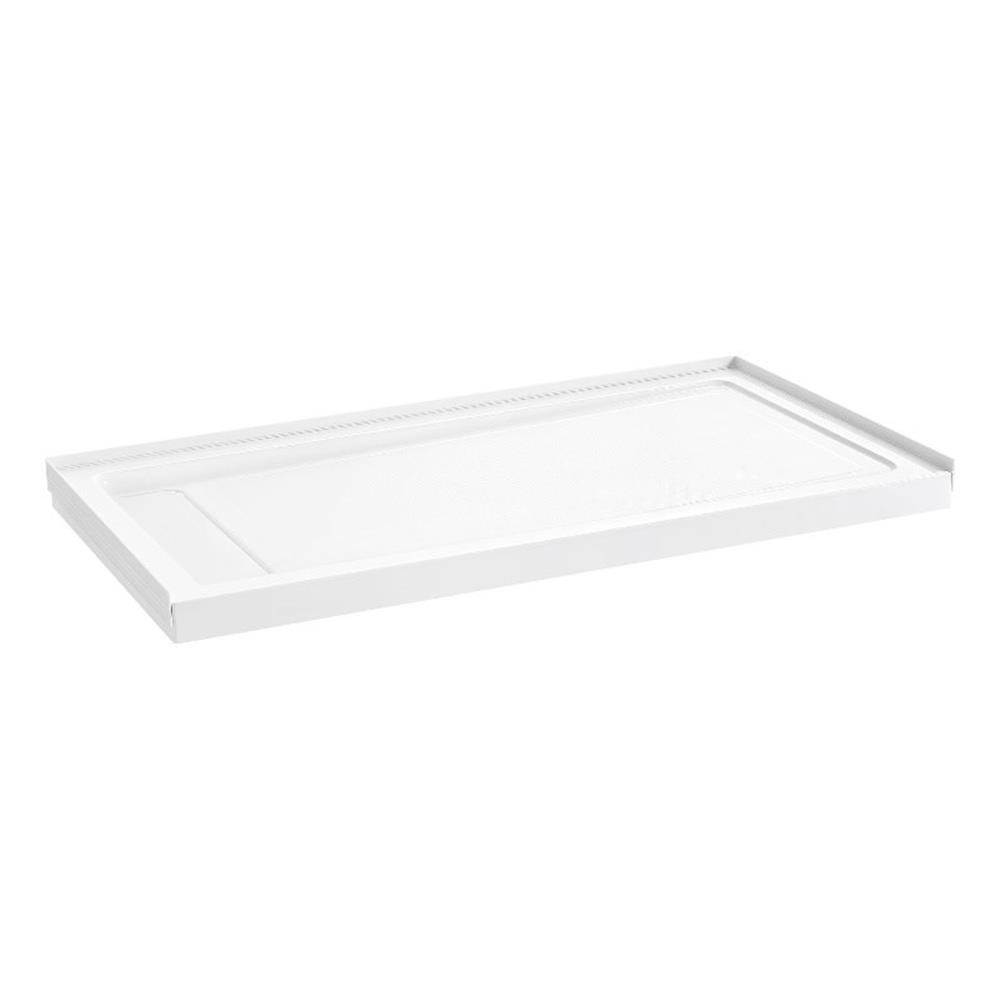 Pemberly Row 60"W x 32"D Reversible Shower Base with Hidden Side Drain gallery