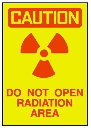 Caution Radiation Area Sticker Safety Decal Sign D252 gallery