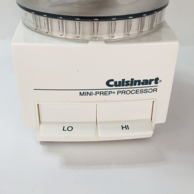 Cuisinart Mini-Prep Food Processor DLC-1 21 oz White 250 Watt VTG Tested Works gallery