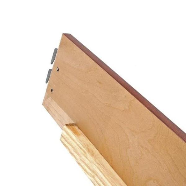 AS-IS Replacement Medium Finish Hook-On Wood Bed Frame Side Rails gallery