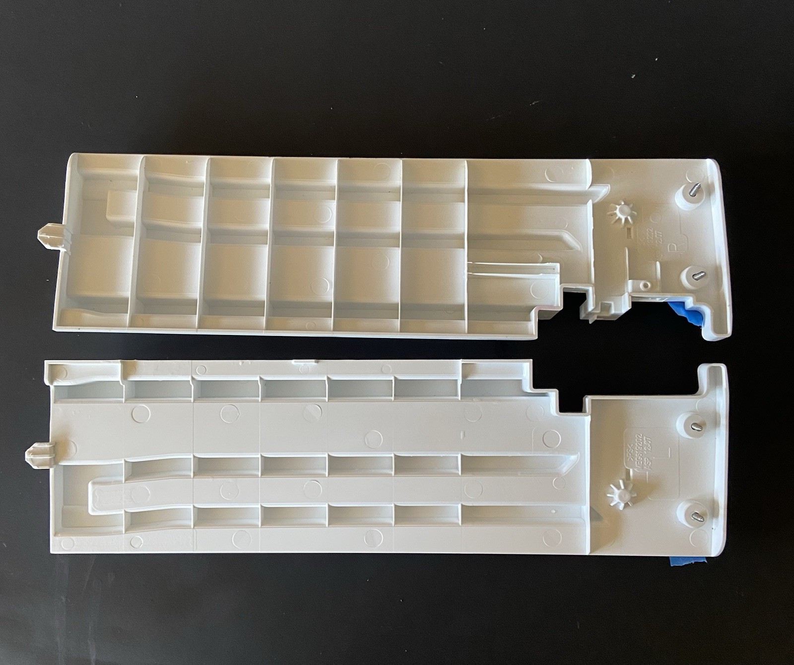 LG Refrigerator OEM Drawer Slide Rail Set Part # AEC73597502 AEC73597503 gallery