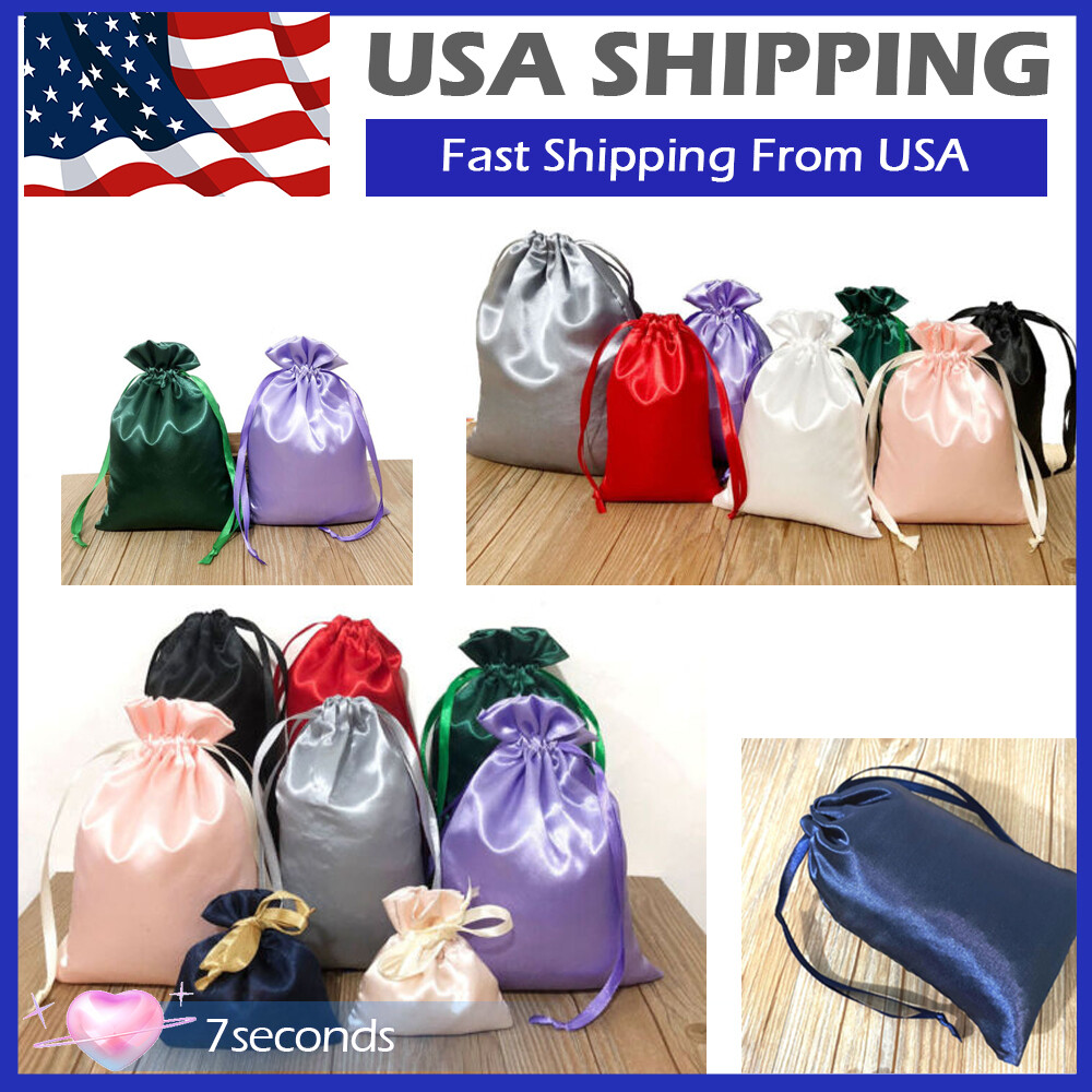 1-100pcs Velvet Drawstring Velour Pouch Jewelry Baggie Ring Gift Bag Pouch Set gallery