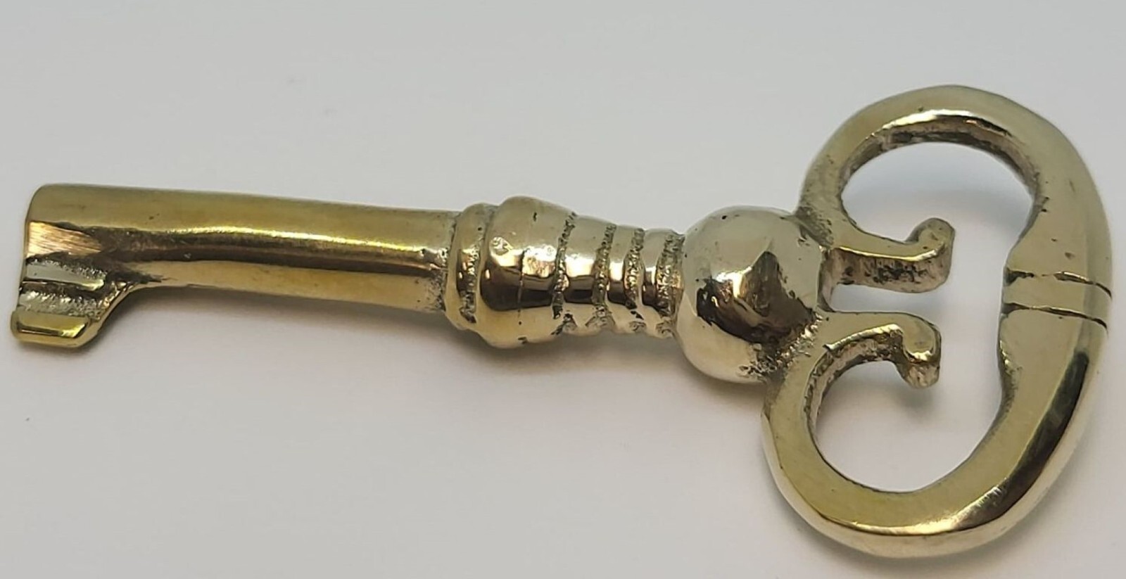Small Cast Brass Key Polished Skeleton Antique retro desk cabinet hope chest box gallery