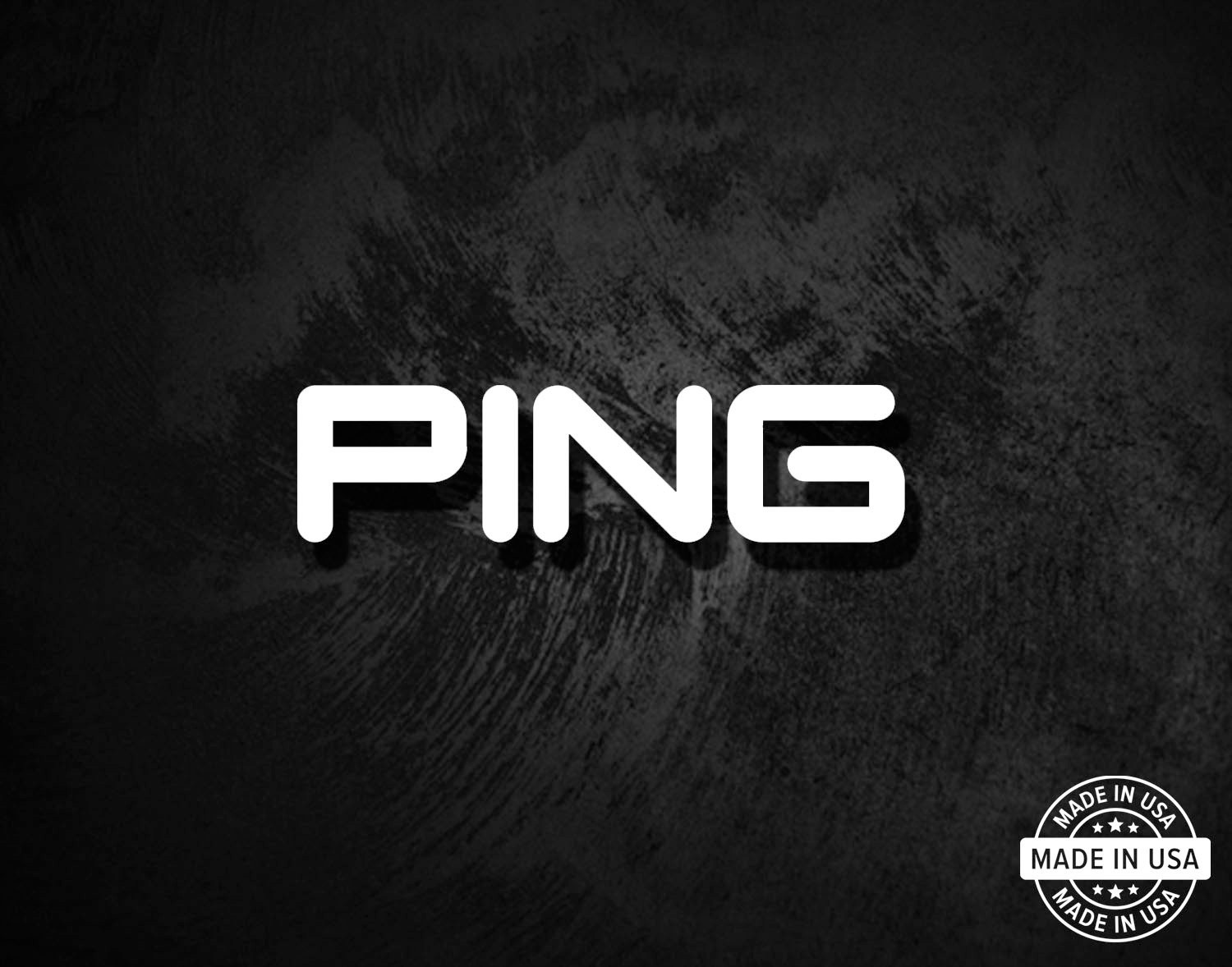 Ping Golf Decal, Vinyl Die Cut Window Sticker, 100% Made In USA gallery