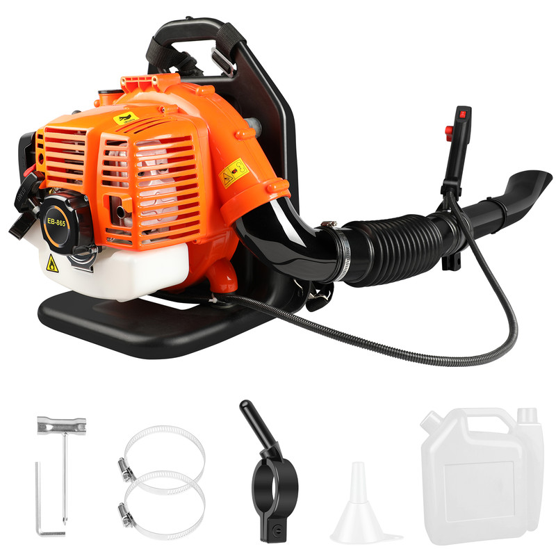 Leaf Blower 63CC 2-Stroke Backpack Gas Powered Leaf Blower 300MPH Wind Speed 3hp gallery