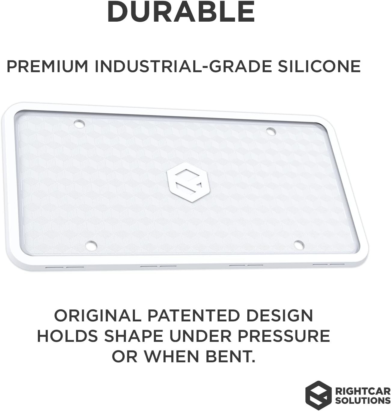 Silicone License Plate Frame Premium Rust-Proof, Rattle-Proof, Weather-Proof Lic gallery